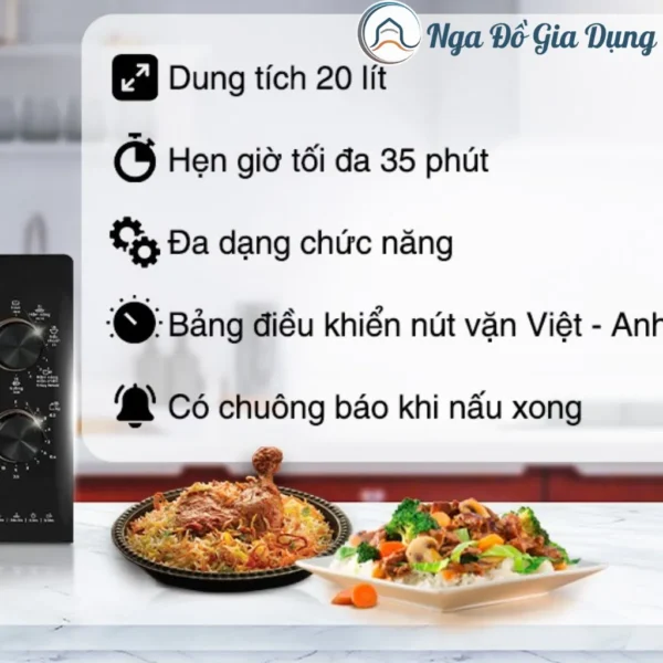 Lò Vi Sóng Electrolux EMM20K22B: Nâng Tầm Tiện Nghi Cho Gian Bếp